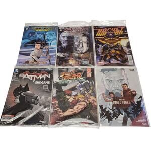 Loot Crate Comic Books Lot 6 Star Wars Trek Rocket Raccoon Batman Street Fighter